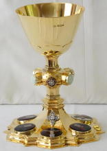 Solid Sterling silver Gothic Chalice